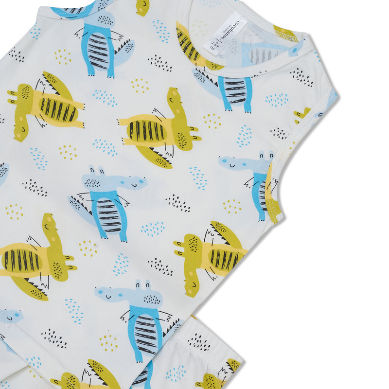 Cocohanee - Croco Sleeveless Set - Setelan Anak Tanpa Lengan