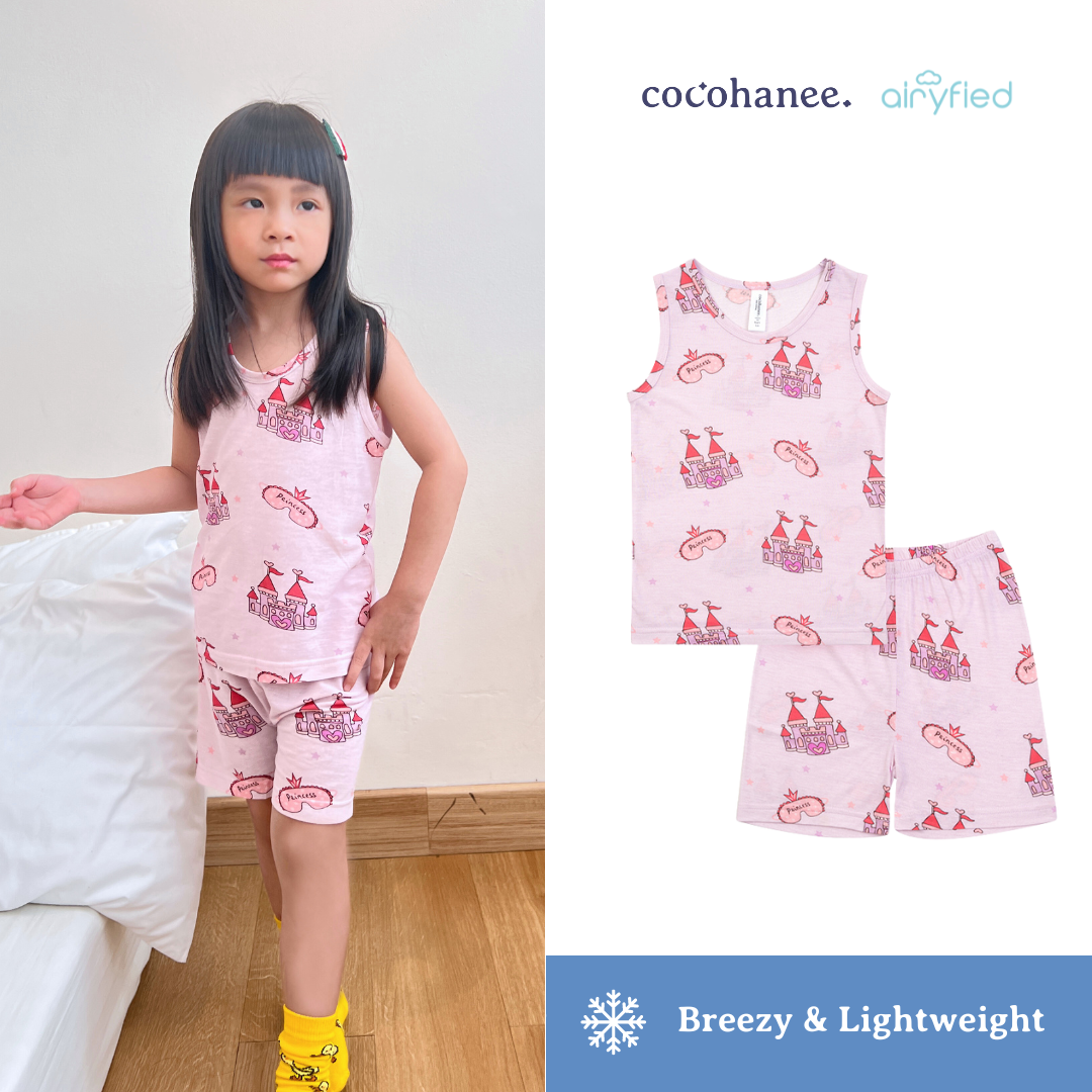 Cocohanee - Princess Castle In Purple Sleeveless Set