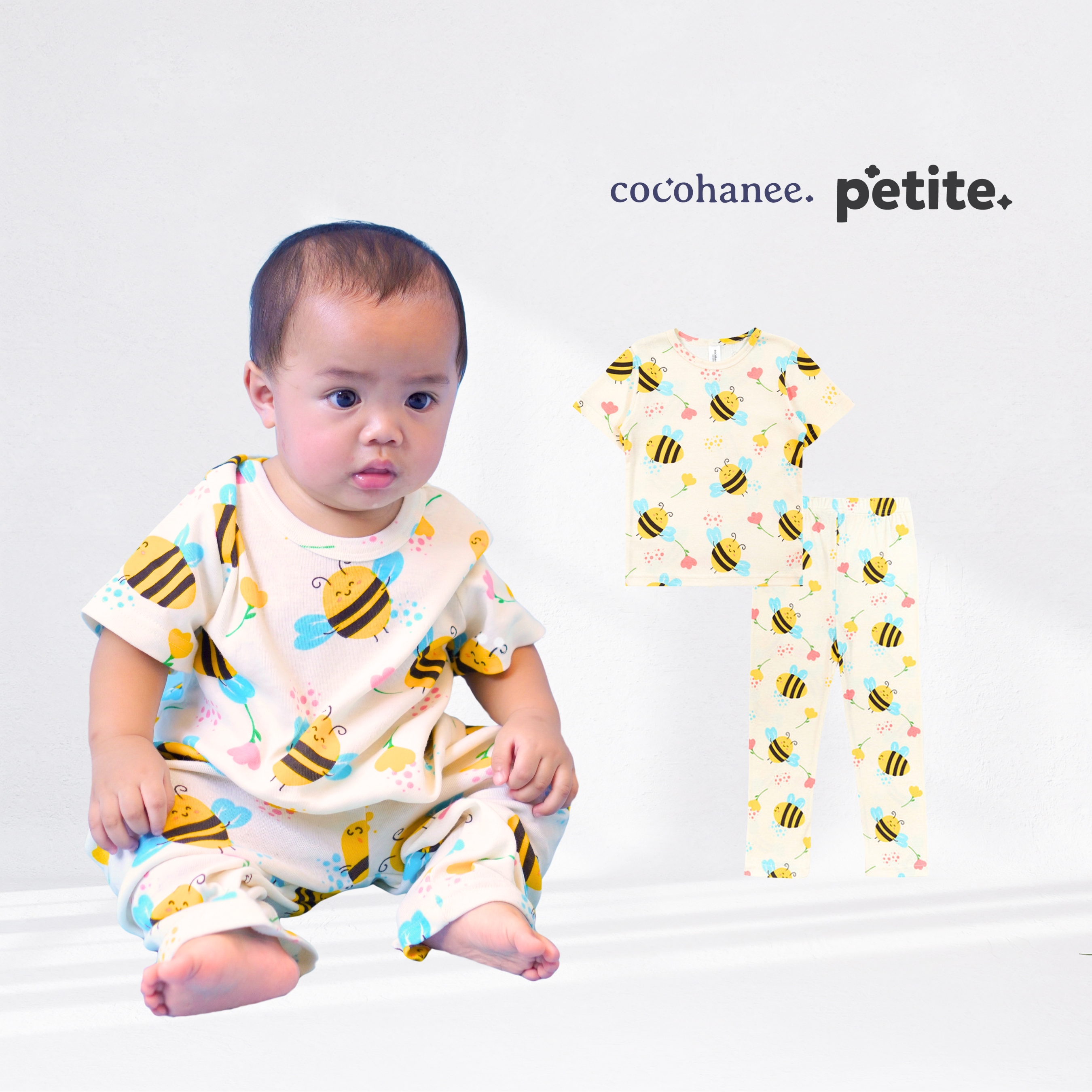 Cocohanee - Morning Bee Baby Cozy Pajamas - Piyama Tidur Bayi