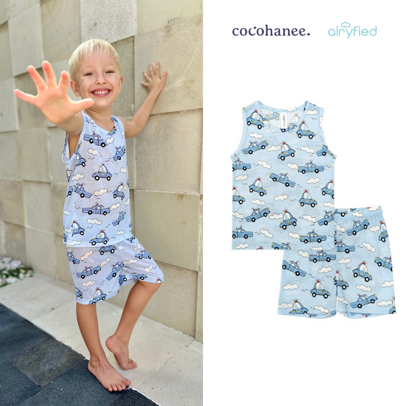 Cocohanee - Road To The Sky Sleeveless Set - Setelan Anak Tanpa Lengan