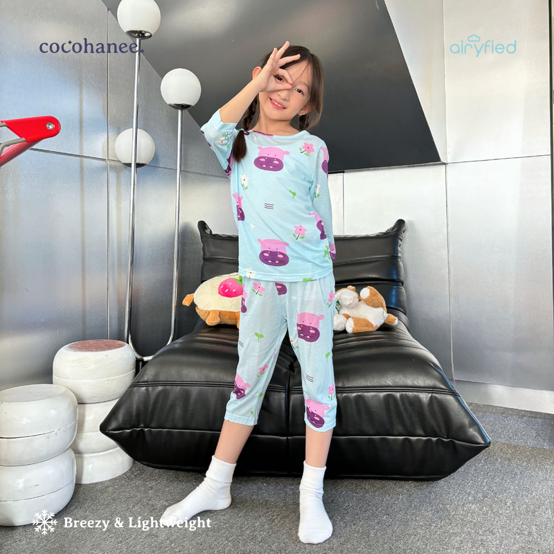 Cocohanee - Hippo ⅞ Length Pajamas