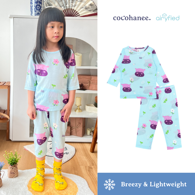 Cocohanee - Hippo ⅞ Length Pajamas