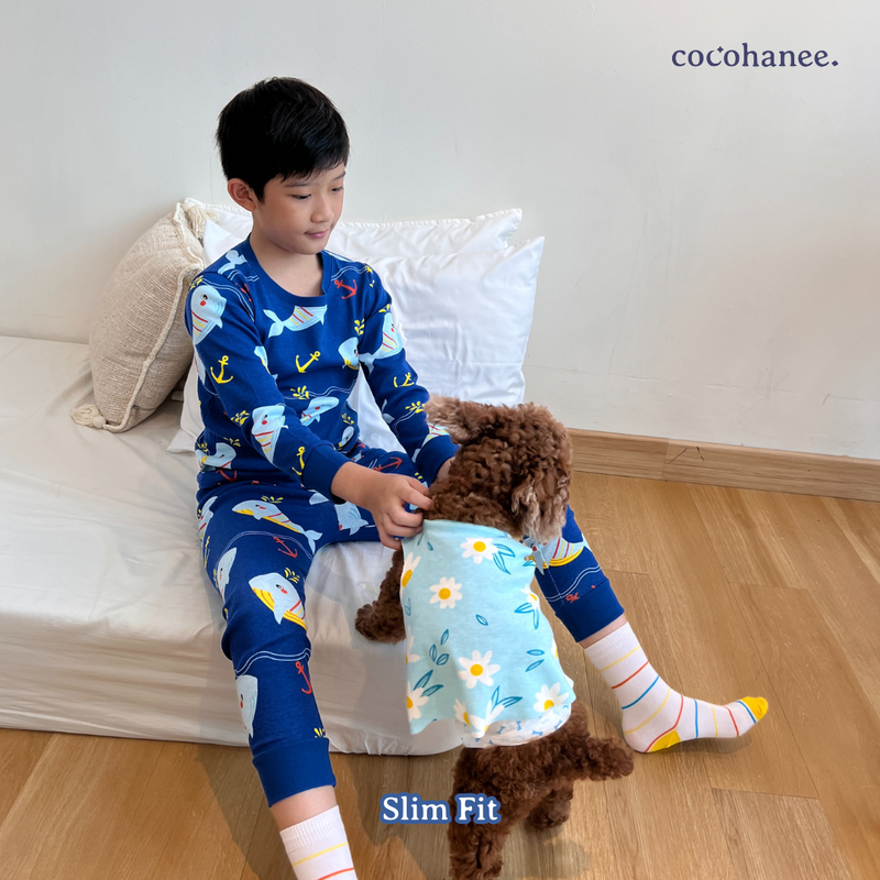 Cocohanee - Shark Anchor Long Pajamas
