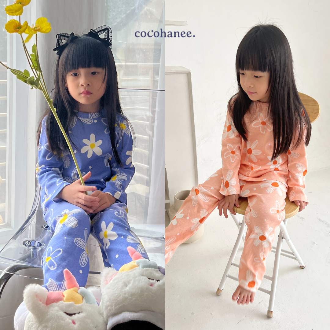 Cocohanee - Winter Daisy Long Pajamas