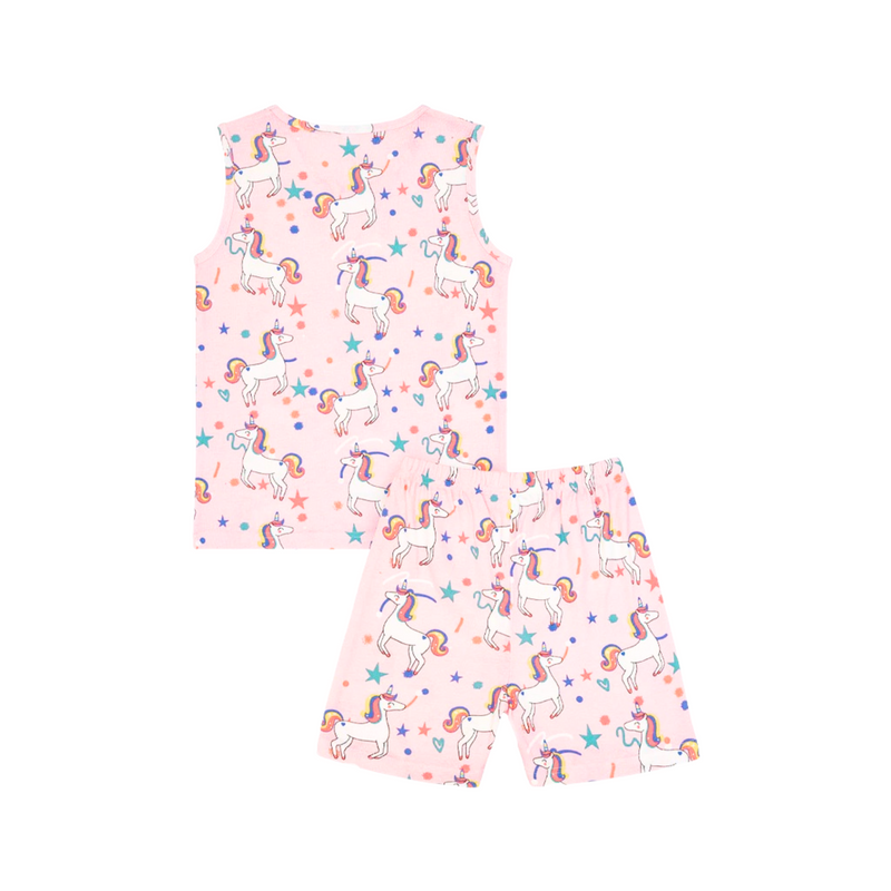 Cocohanee - Dreamy Unicorn Sleeveless Set - Setelan Anak Tanpa Lengan