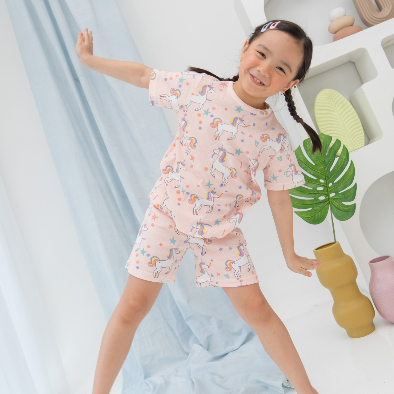 Cocohanee - Dreamy Unicorn Short Pajamas - Piyama Tidur Anak