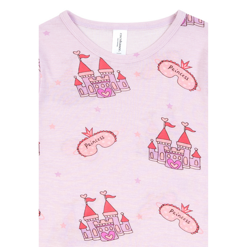 Cocohanee - Princess Castle In Purple Sleeveless Set