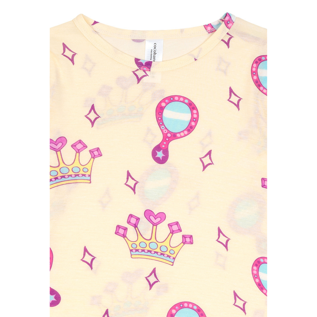 Cocohanee - Crown Princess Short Pajamas - Piyama Tidur Anak