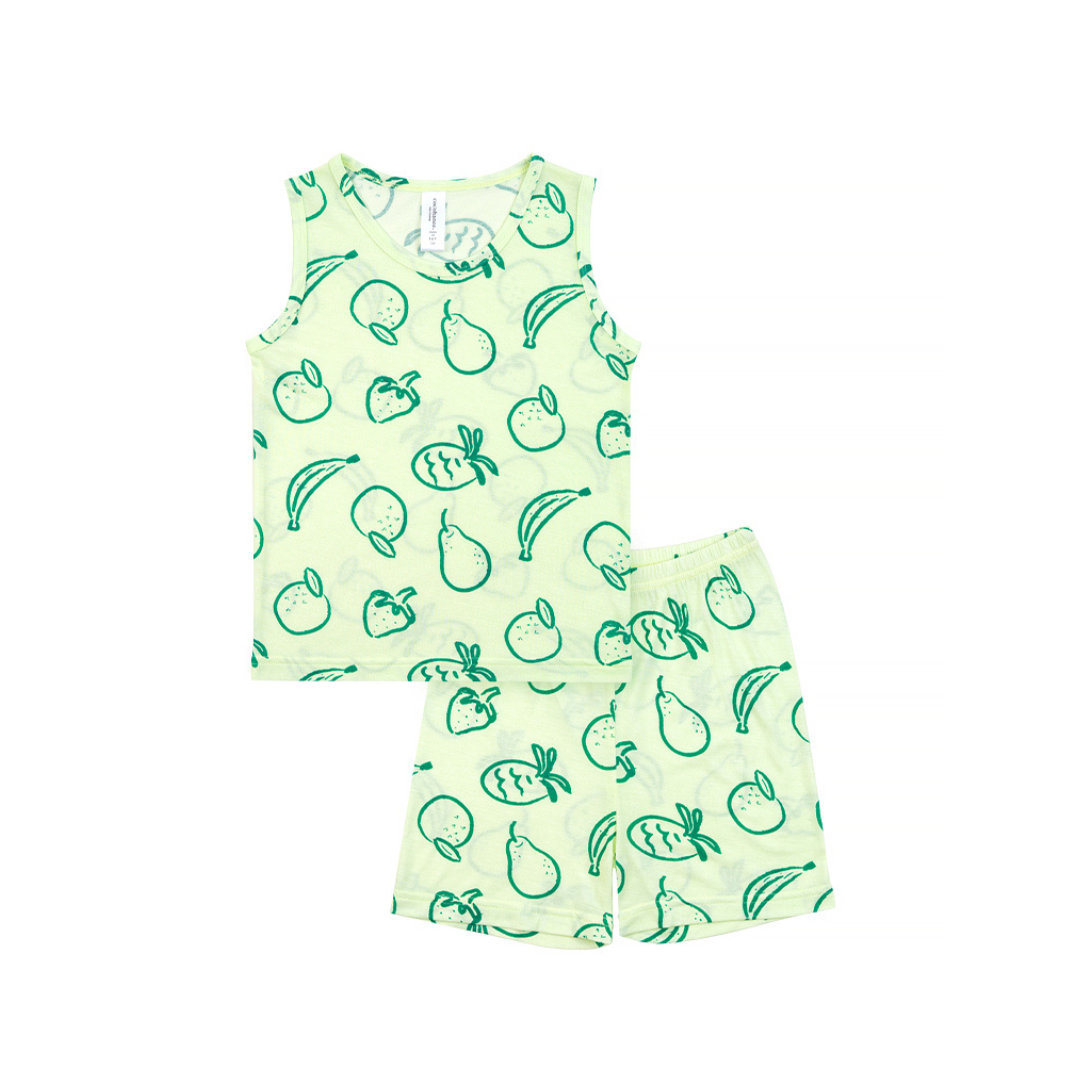 Cocohanee - Fruit Outline Sleeveless Set