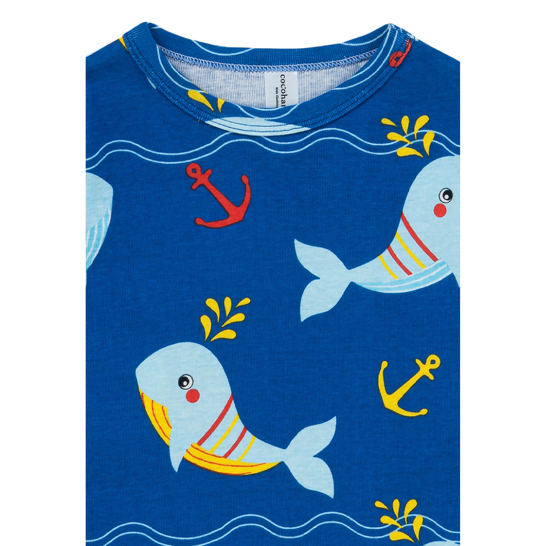Cocohanee - Shark Anchor Short Pajamas