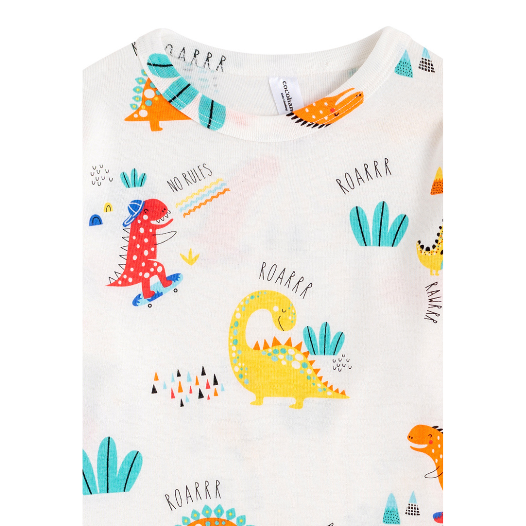 Cocohanee - Orange Dino Long Pajamas