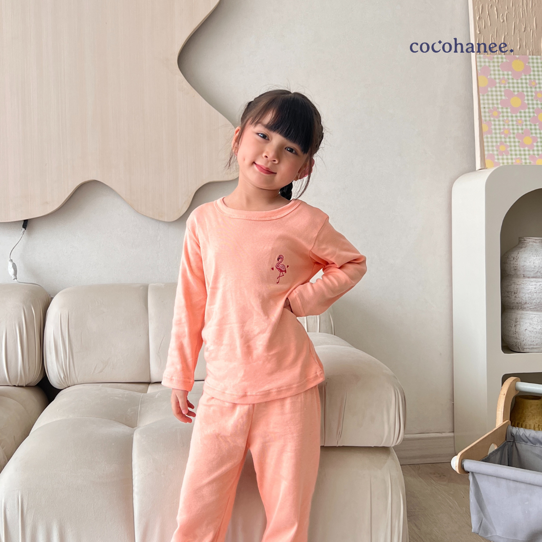 Cocohanee - Tropical Summer Long Top - Atasan Anak Lengan Panjang