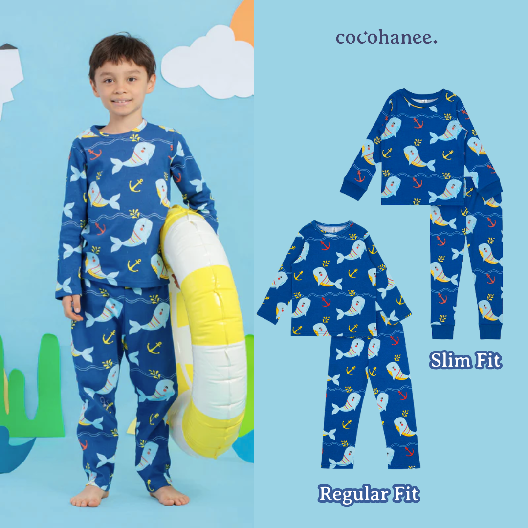 Cocohanee - Shark Anchor Long Pajamas