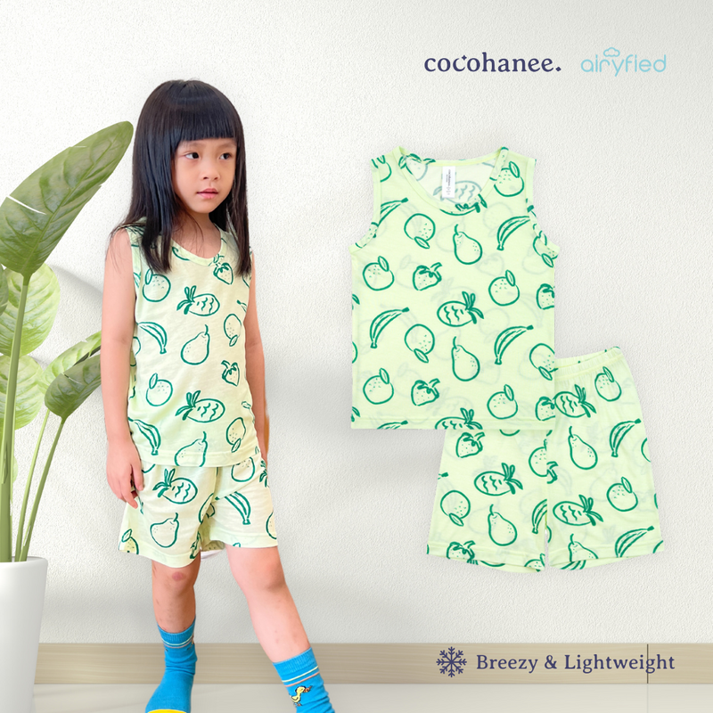 Cocohanee - Fruit Outline Sleeveless Set