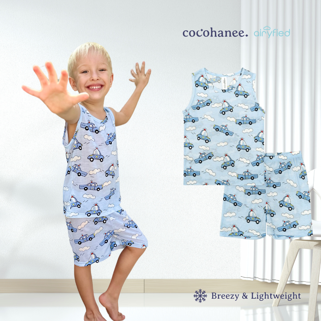 Cocohanee - Road To The Sky Sleeveless Set - Setelan Anak Tanpa Lengan