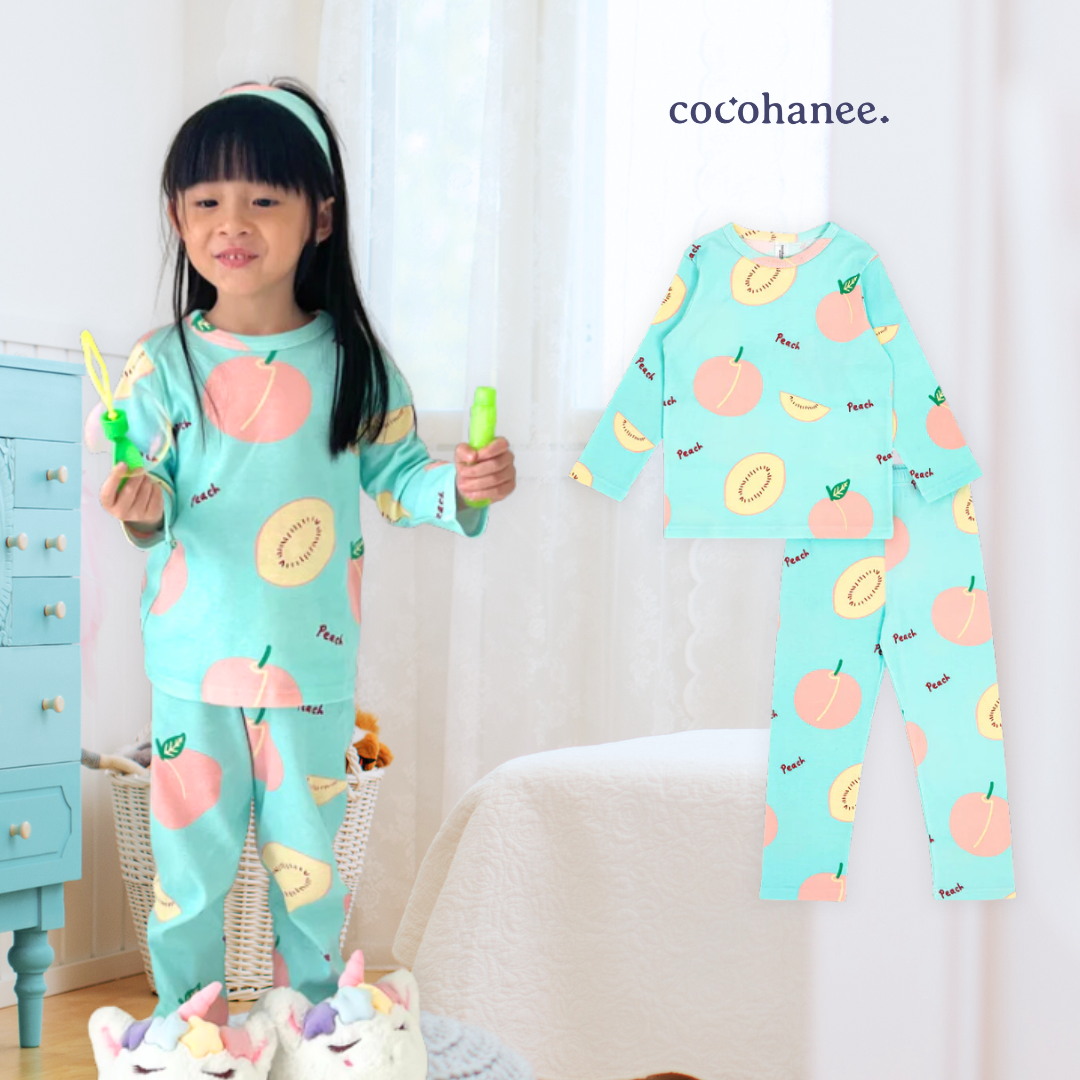 Cocohanee - Peach Perfect Long Pajamas