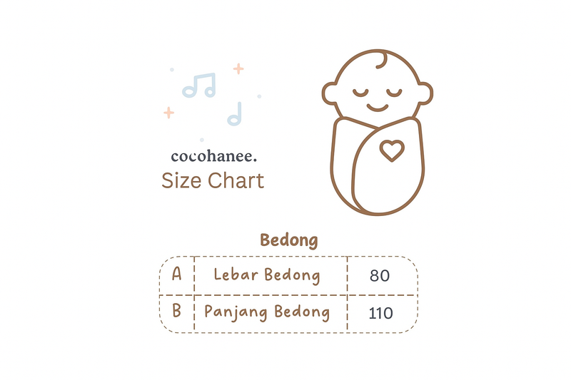 Cocohanee - Baby Swaddle Motifs Bedong Bayi Motif