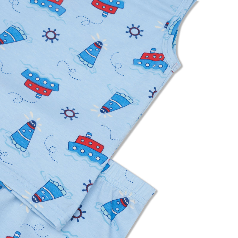 Cocohanee - Sailing Day Sleeveless Set - Setelan Anak Tanpa Lengan