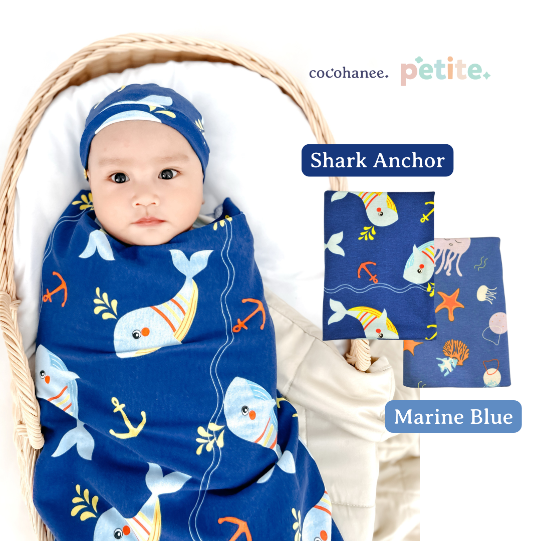 Cocohanee - Beneath The Waves Swaddle Wraps - Bedong Bayi