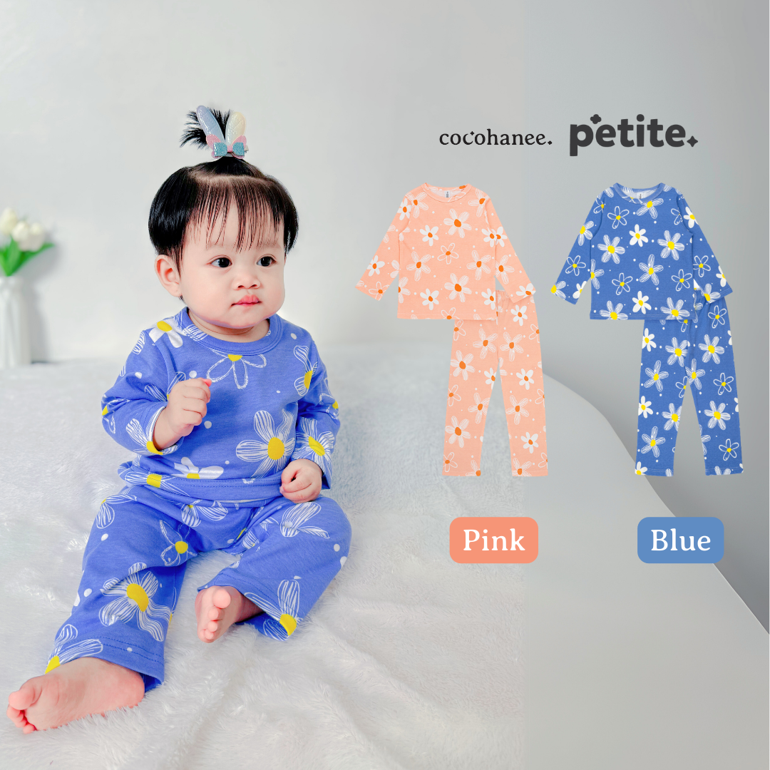 Cocohanee - Winter Daisy Baby Long Pajamas - Piyama Tidur Bayi