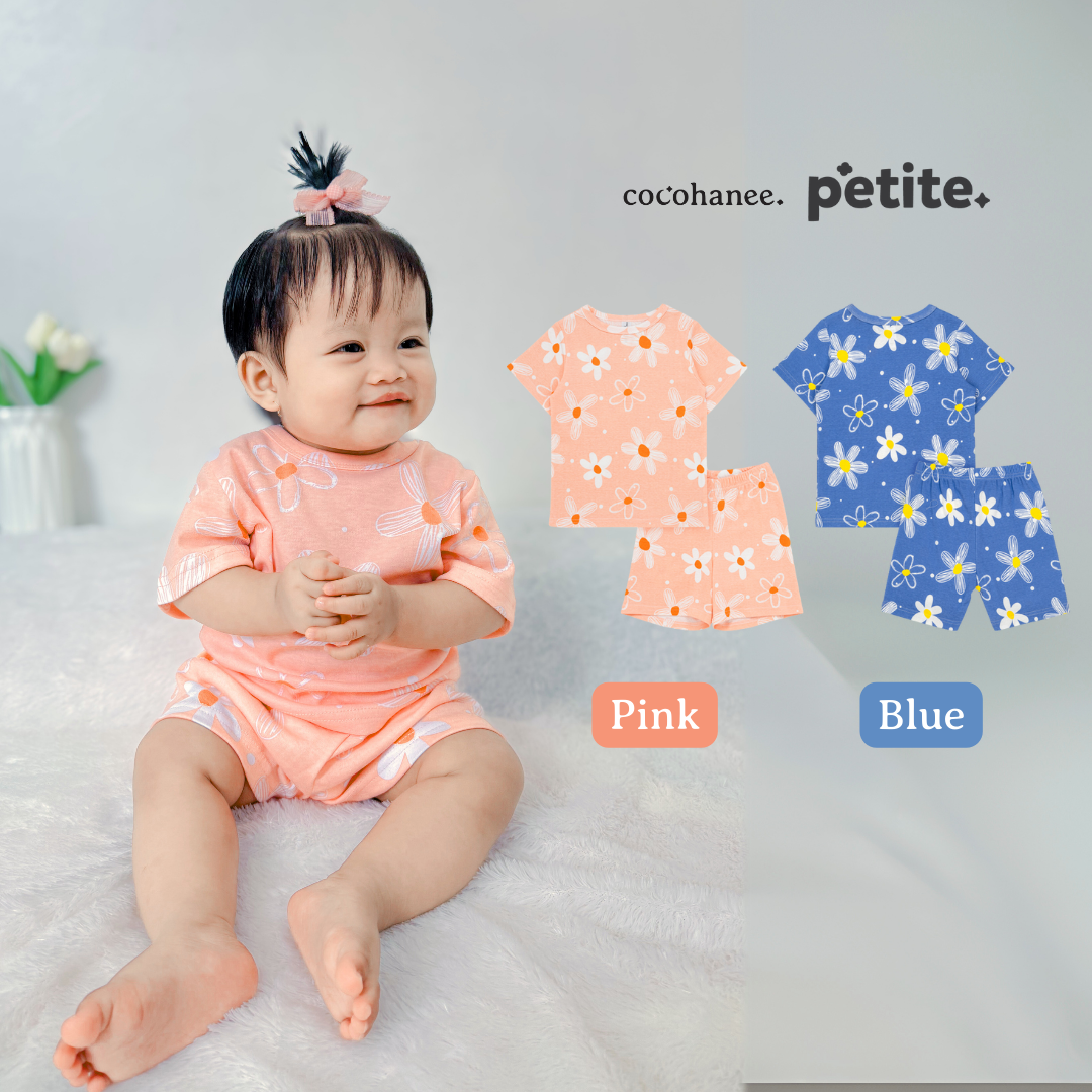 Cocohanee - Winter Daisy Baby Short Pajamas - Piyama Tidur Bayi