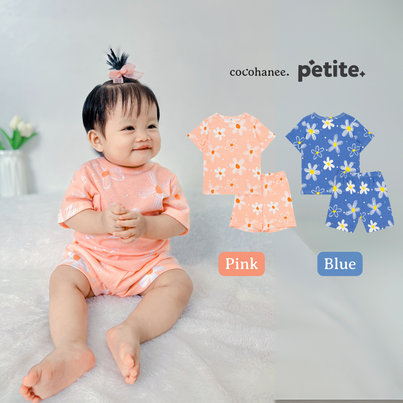 Cocohanee - Winter Daisy Baby Short Pajamas - Piyama Tidur Bayi