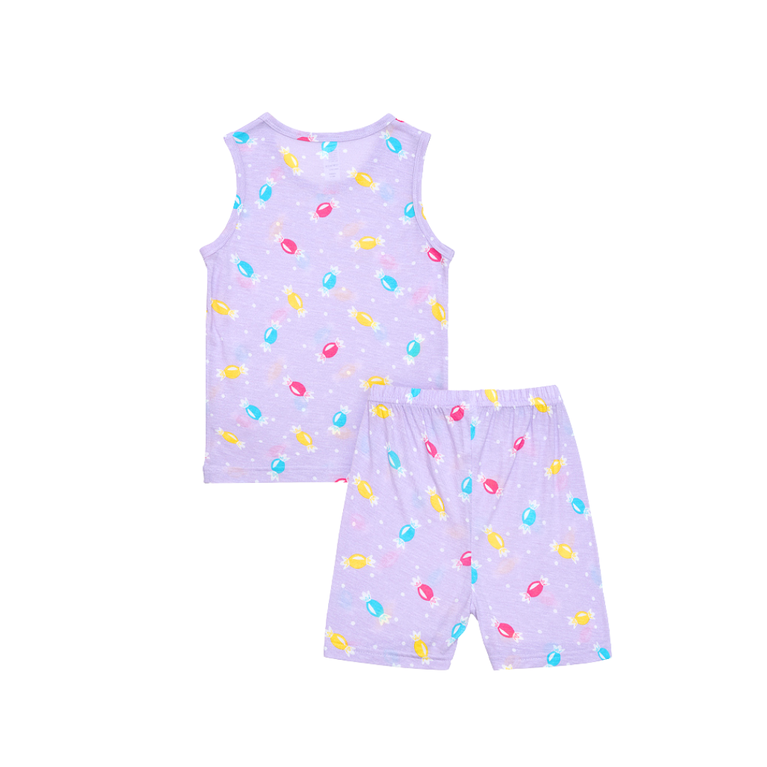 Cocohanee - Candy Crush Sleeveless Pajamas - Baju Tanpa Lengan Anak