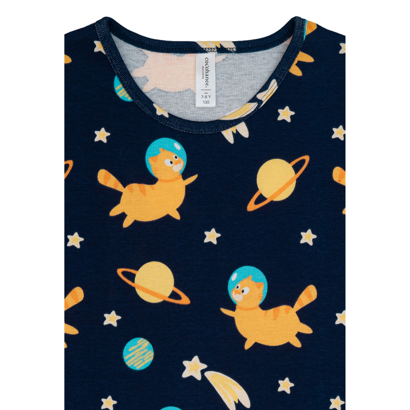 Cocohanee - Galaxy Cat Sleeveless Set - Setelan Anak Tanpa Lengan