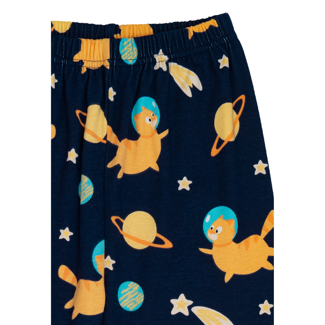 Cocohanee - Galaxy Cat Long Pajamas - Piyama Tidur Anak