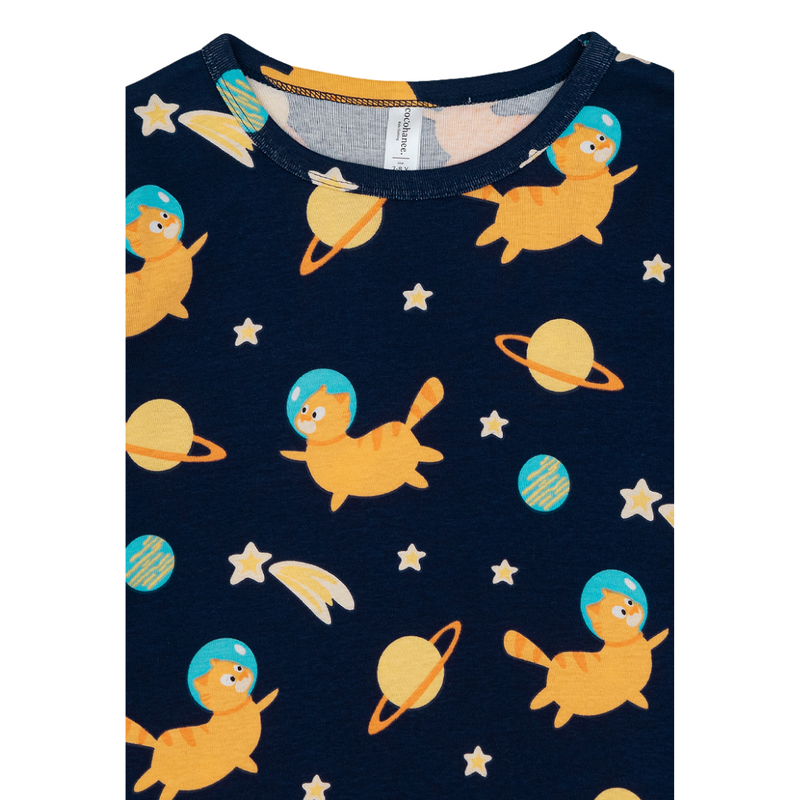 Cocohanee - Galaxy Cat Long Pajamas - Piyama Tidur Anak