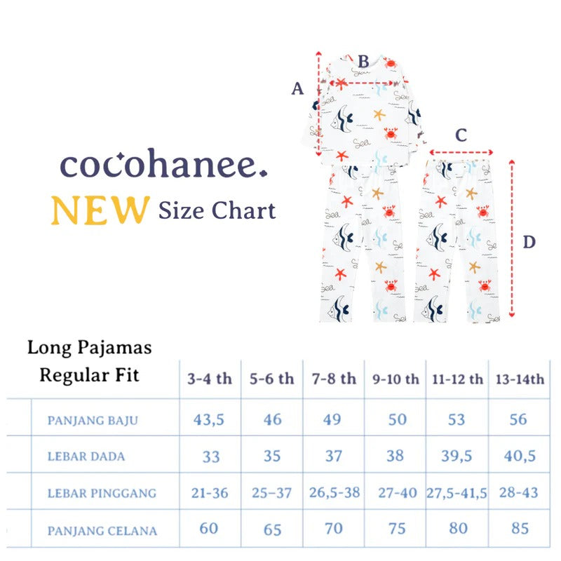 Cocohanee - Galaxy Cat Long Pajamas - Piyama Tidur Anak