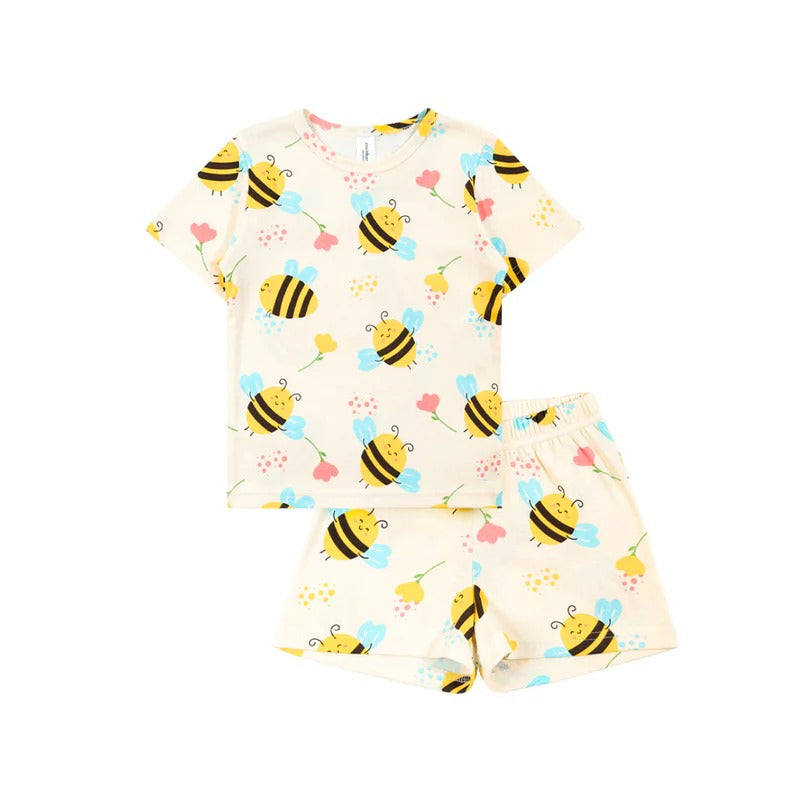 Cocohanee - Morning Bee Baby Short Pajamas - Piyama Tidur Bayi