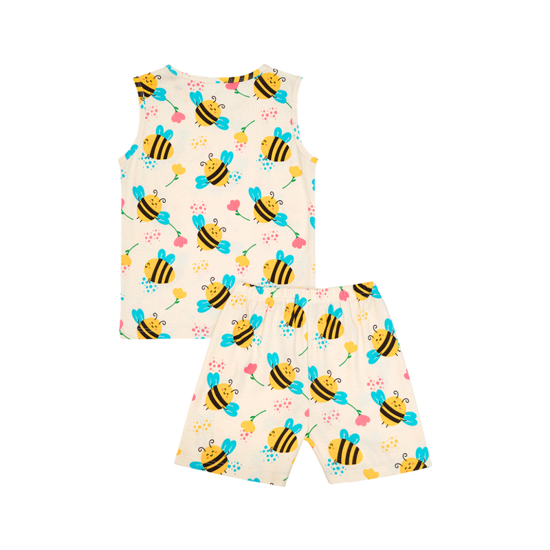 Cocohanee - Morning Bee Sleeveless Set - Setelan Anak Tanpa Lengan