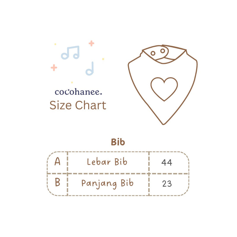 Cocohanee - Beneath the Waves Triangle Baby Bib - Celemek Bayi Segitiga - Baby Napkin
