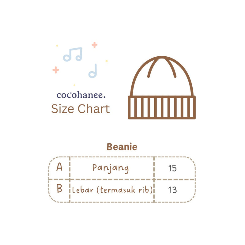 Cocohanee - Beneath the Waves Beanie - Topi Kupluk Bayi dan Anak