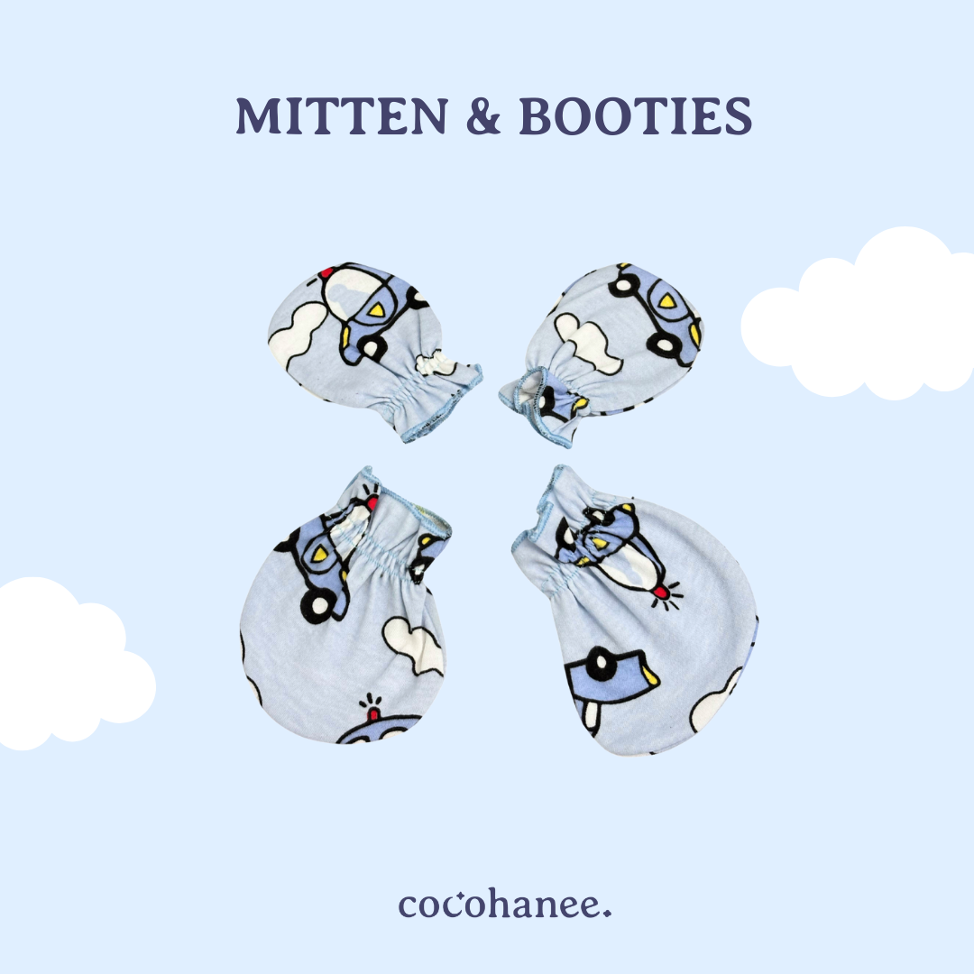 Cocohanee - Back to School Mitten & Booties Set - Sarung Tangan & Kaki Bayi