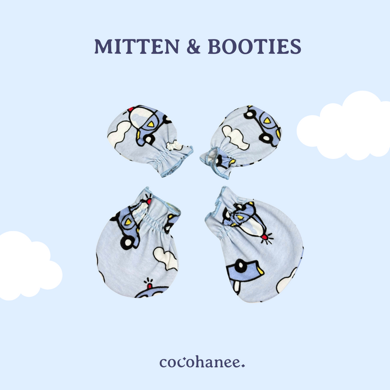 Cocohanee - Back to School Mitten & Booties Set - Sarung Tangan & Kaki Bayi