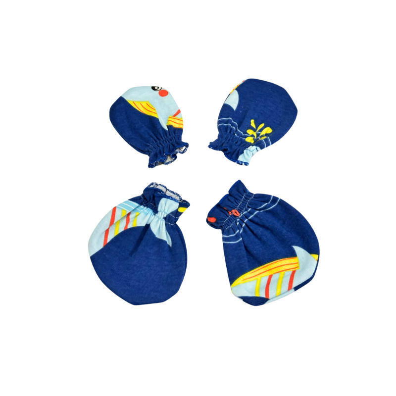 Cocohanee - Beneath the Waves Mitten & Booties Set - Sarung Tangan & Kaki Bayi