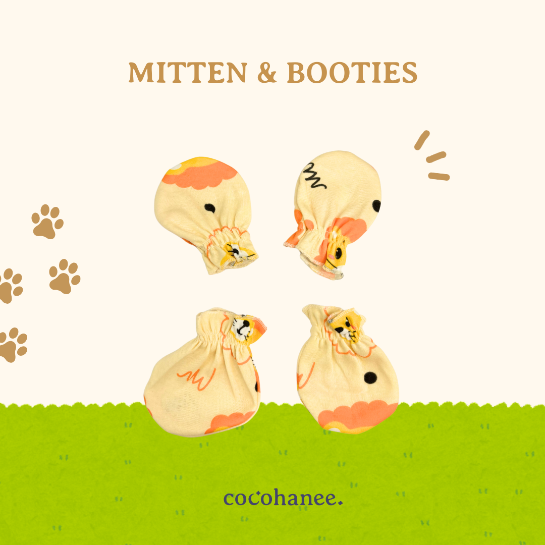 Cocohanee - Zoo Paradise Mitten & Booties Set - Sarung Tangan & Kaki Bayi