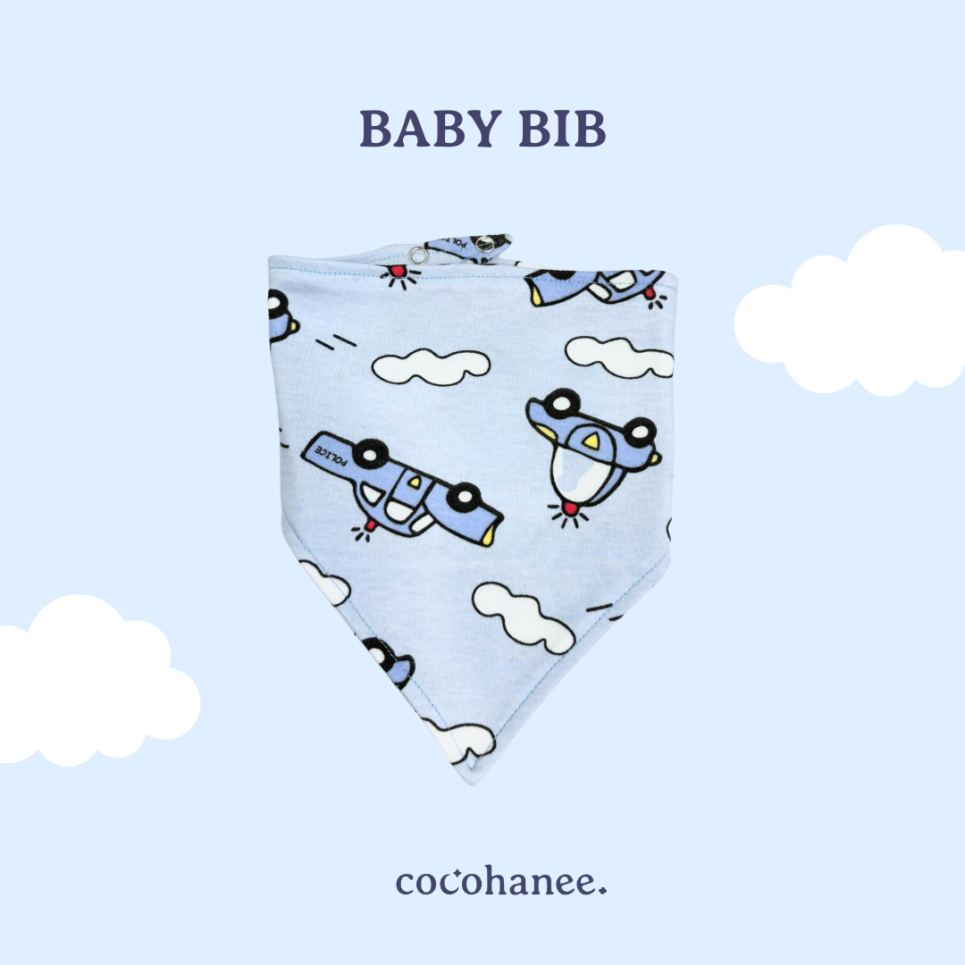 Cocohanee - Back to School Triangle Baby Bib - Celemek Bayi Segitiga - Baby Napkin