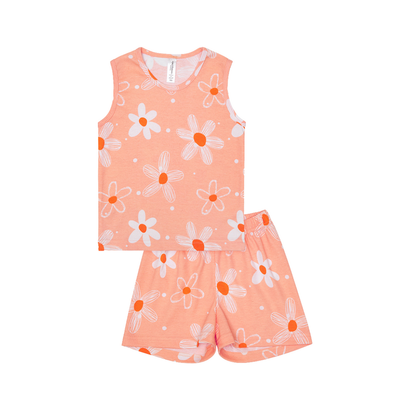 Cocohanee - Winter Daisy Sleeveless Set - Setelan Anak Tanpa Lengan