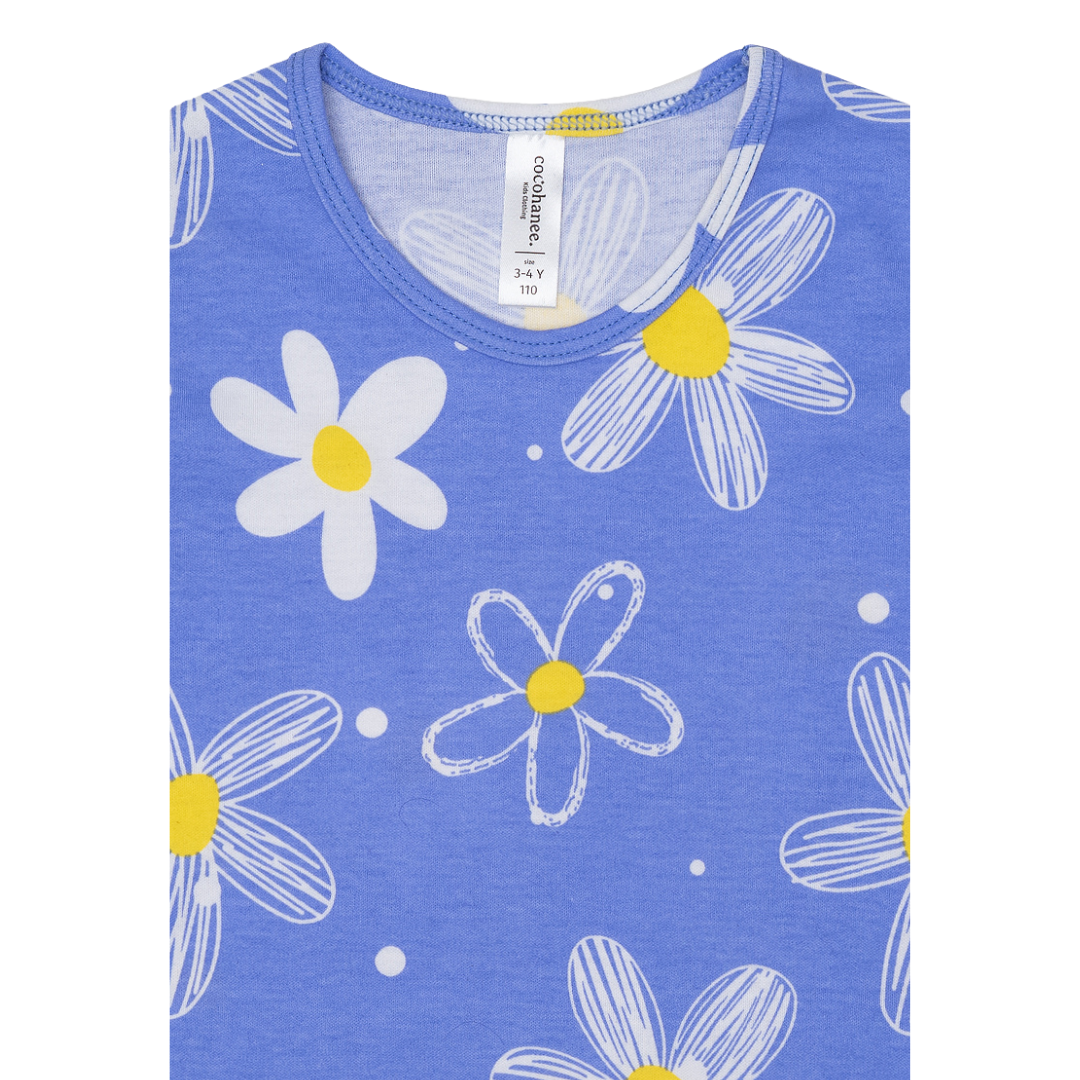 Cocohanee - Winter Daisy Sleeveless Set - Setelan Anak Tanpa Lengan