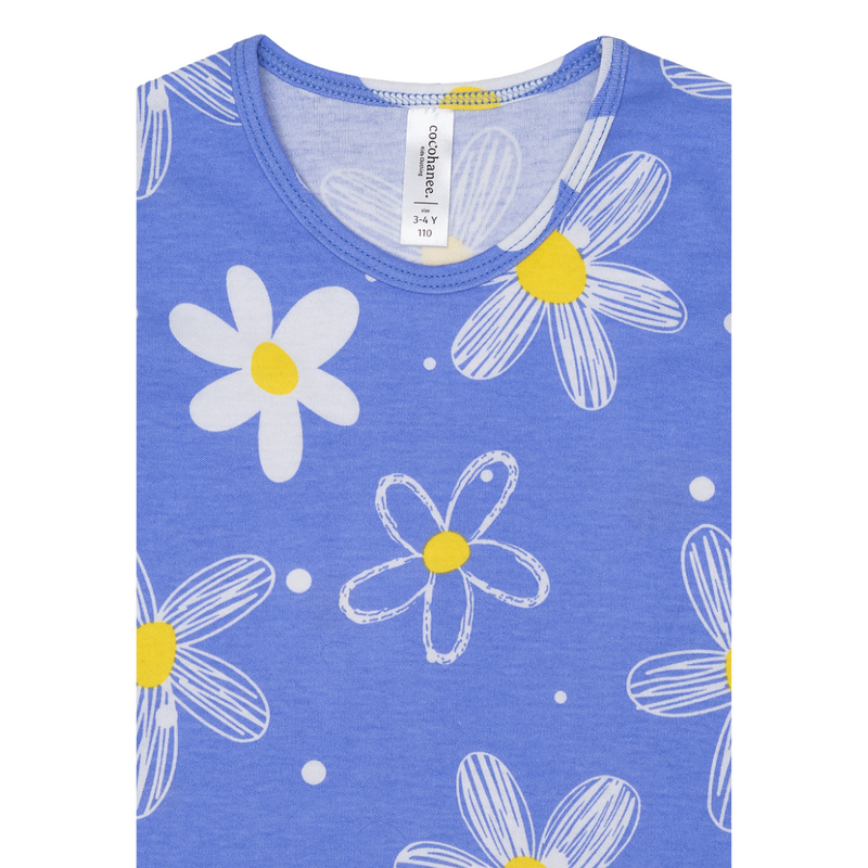 Cocohanee - Winter Daisy Sleeveless Set - Setelan Anak Tanpa Lengan