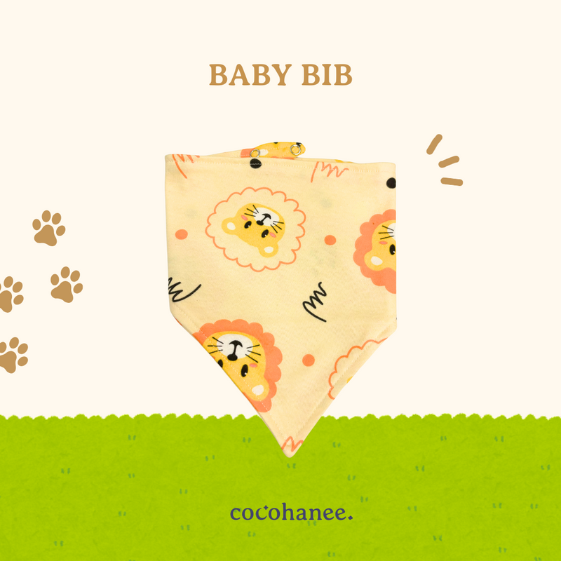 Cocohanee - Zoo ParadiseTriangle Baby Bib - Celemek Bayi Segitiga - Baby Napkin