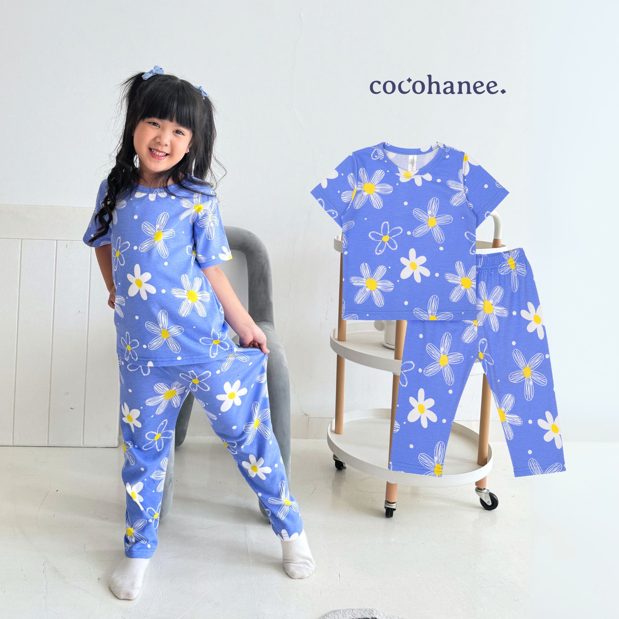 Cocohanee - Winter Daisy Cozy Pajamas - Piyama Tidur Anak