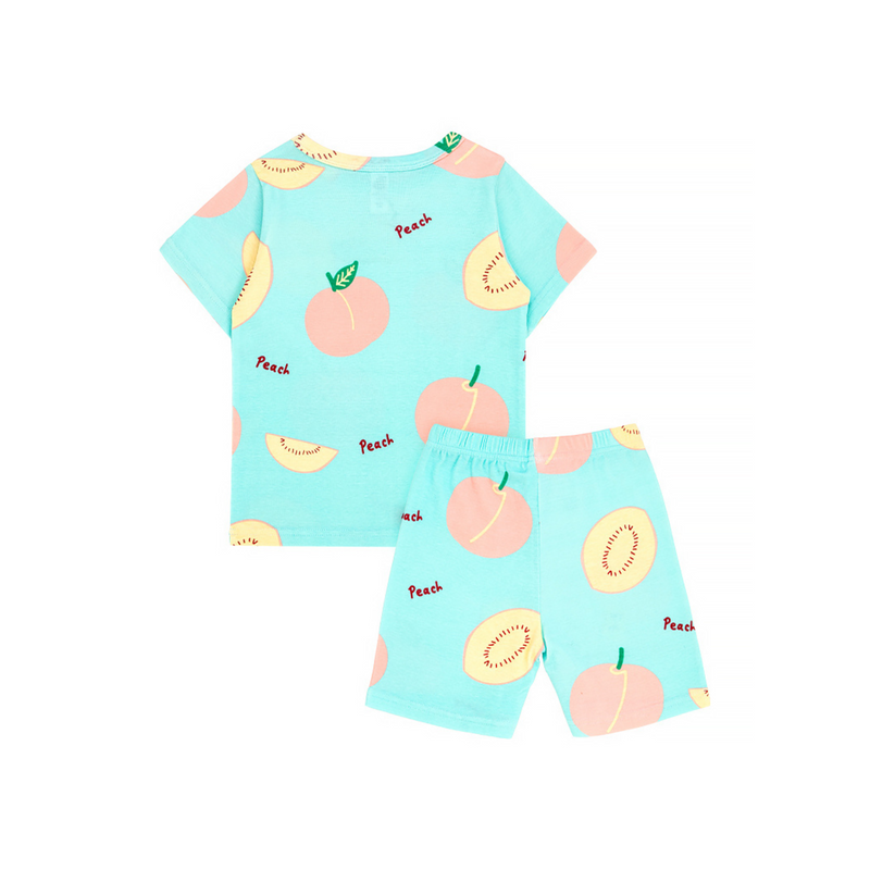 Cocohanee - Peach Perfect Baby Short Pajamas - Piyama Tidur Bayi