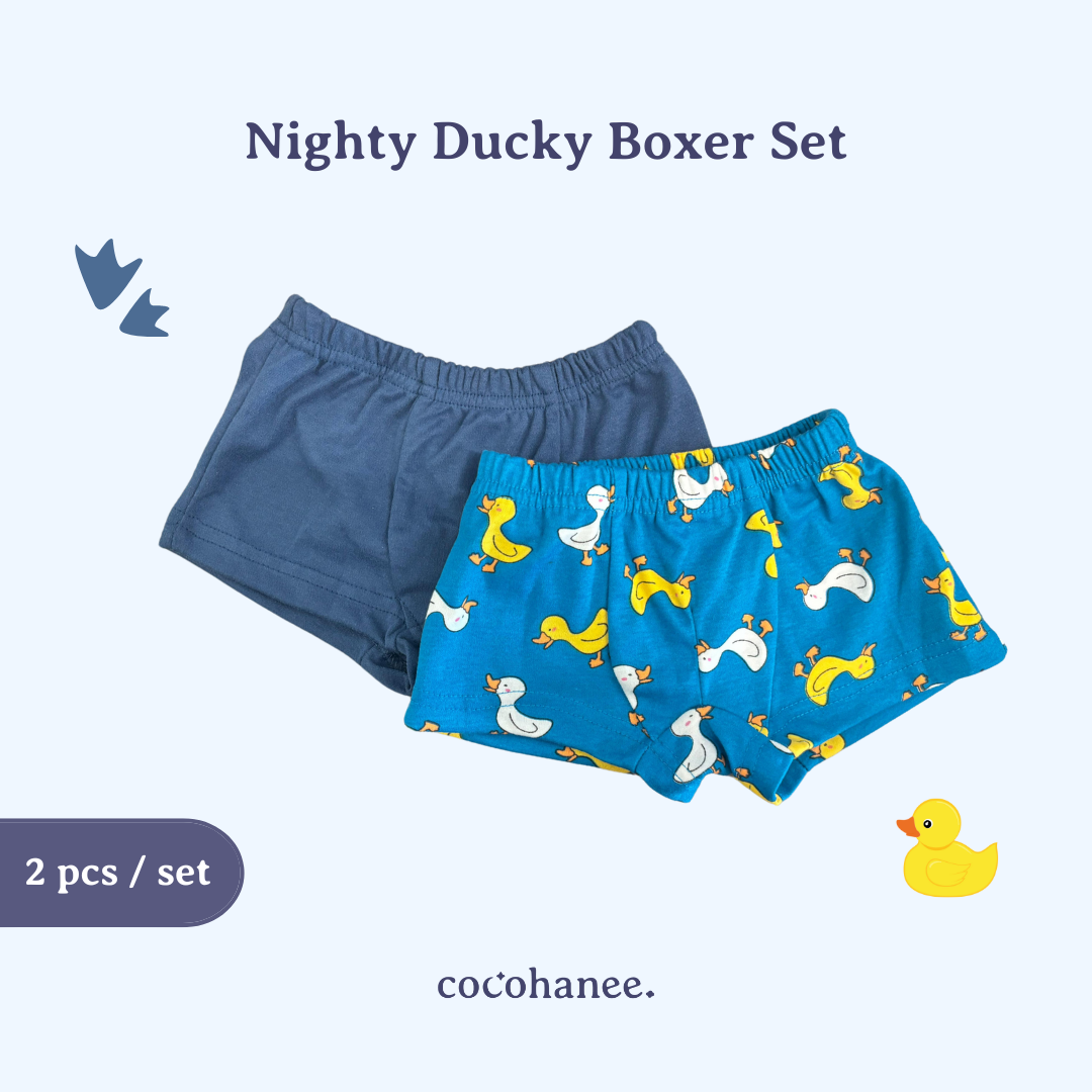 Cocohanee - Nighty Ducky Boxer Set - Celana Dalam Anak Laki-Laki