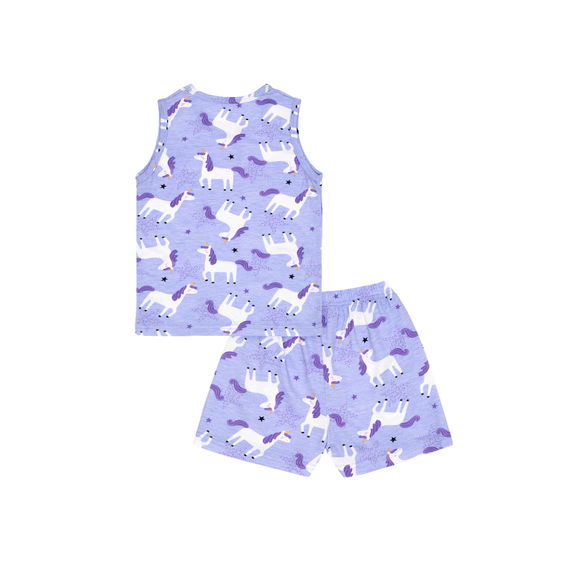Cocohanee - Unicorn Stars Sleeveless Set - Setelan Anak Tanpa Lengan