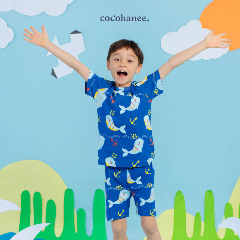 Cocohanee - Shark Anchor Short Pajamas