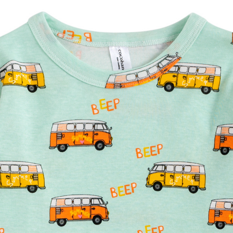 Cocohanee - School Bus Long Pajamas